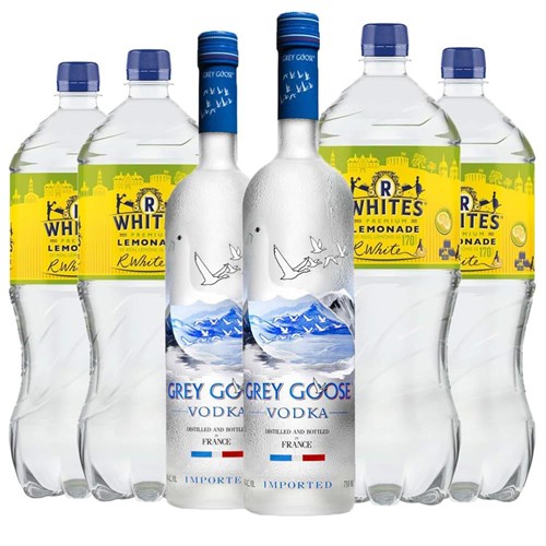 Case of 6 with Grey Goose Vodka and R. White’s Lemonade | Spirit & Mixer Set